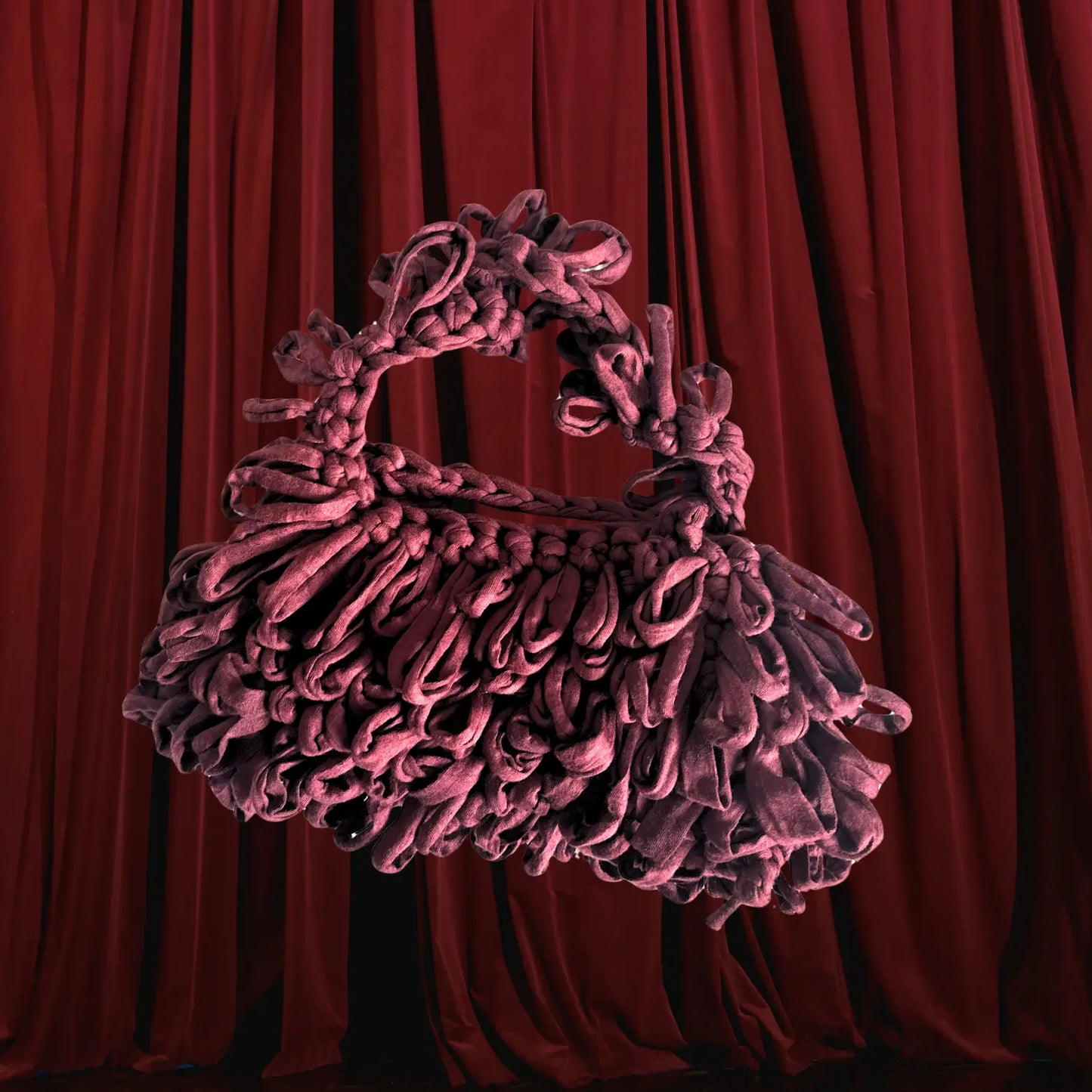 Bouclé bag - Papallona