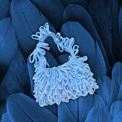 Bouclé bag - Papallona