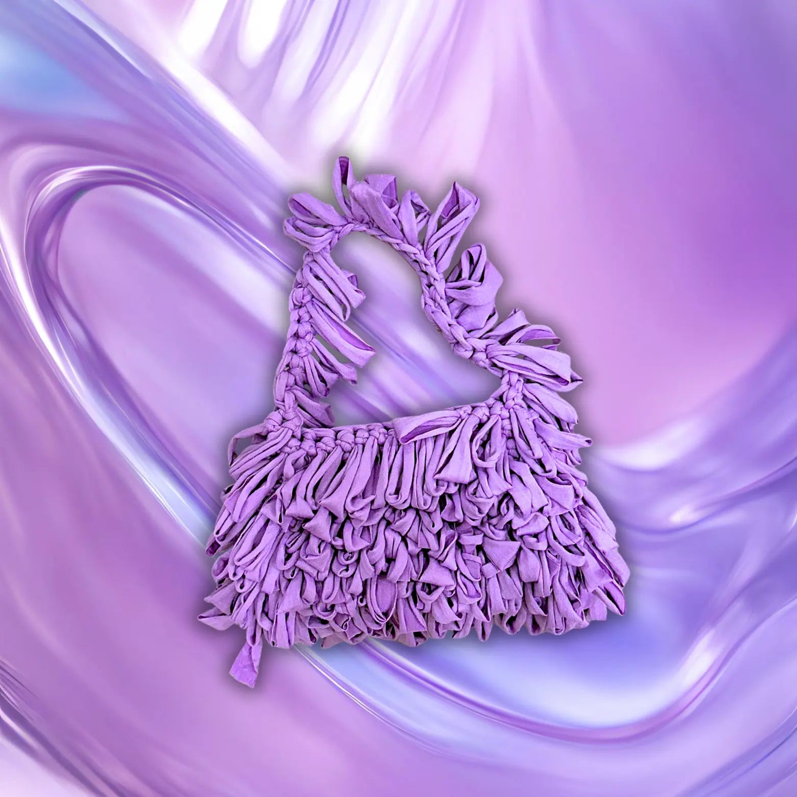 Bouclé bag - Papallona