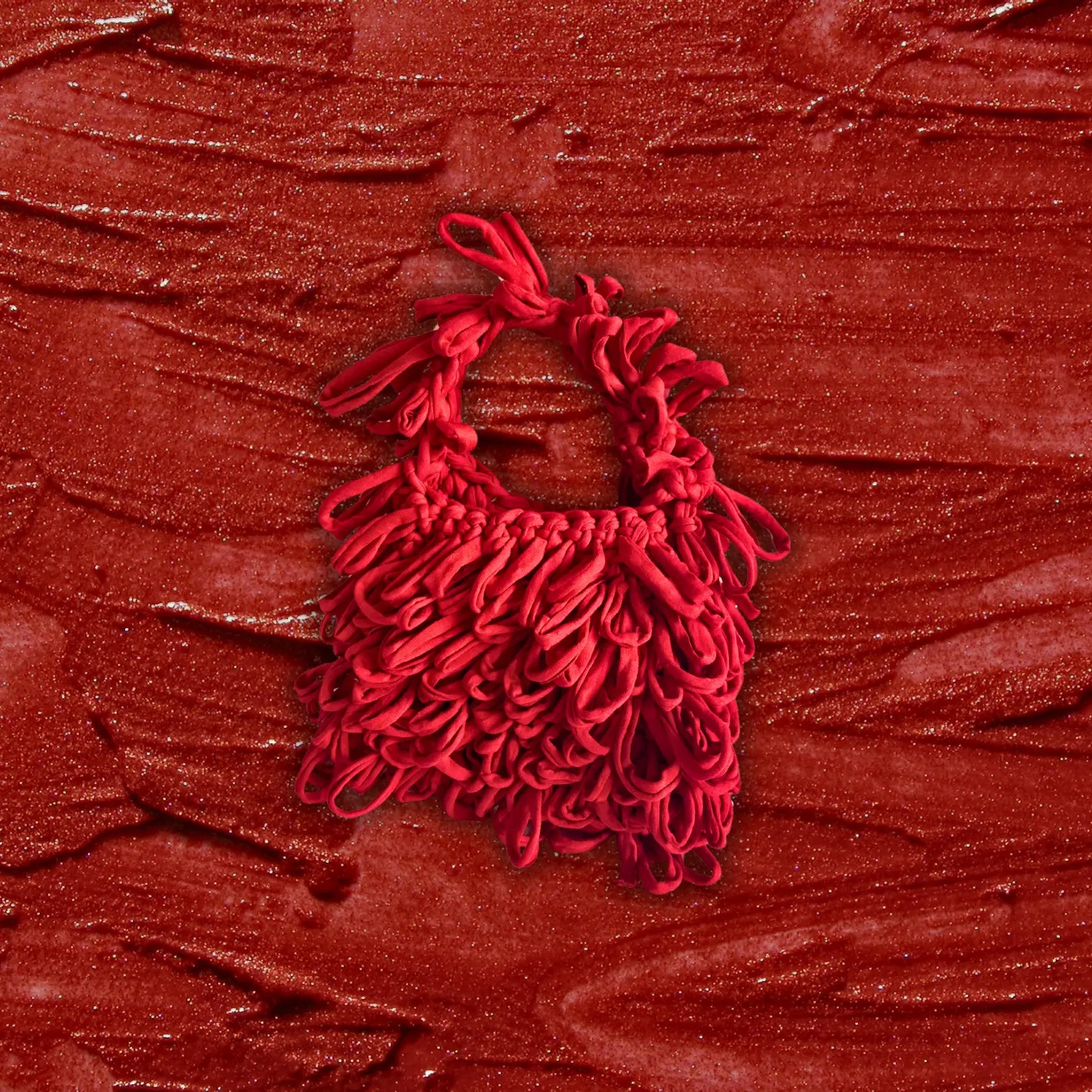 Bouclé bag - Papallona