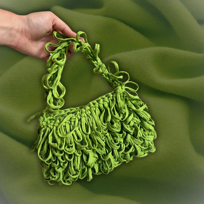 Bouclé bag - Papallona