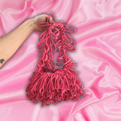 Bouclé bag - Papallona