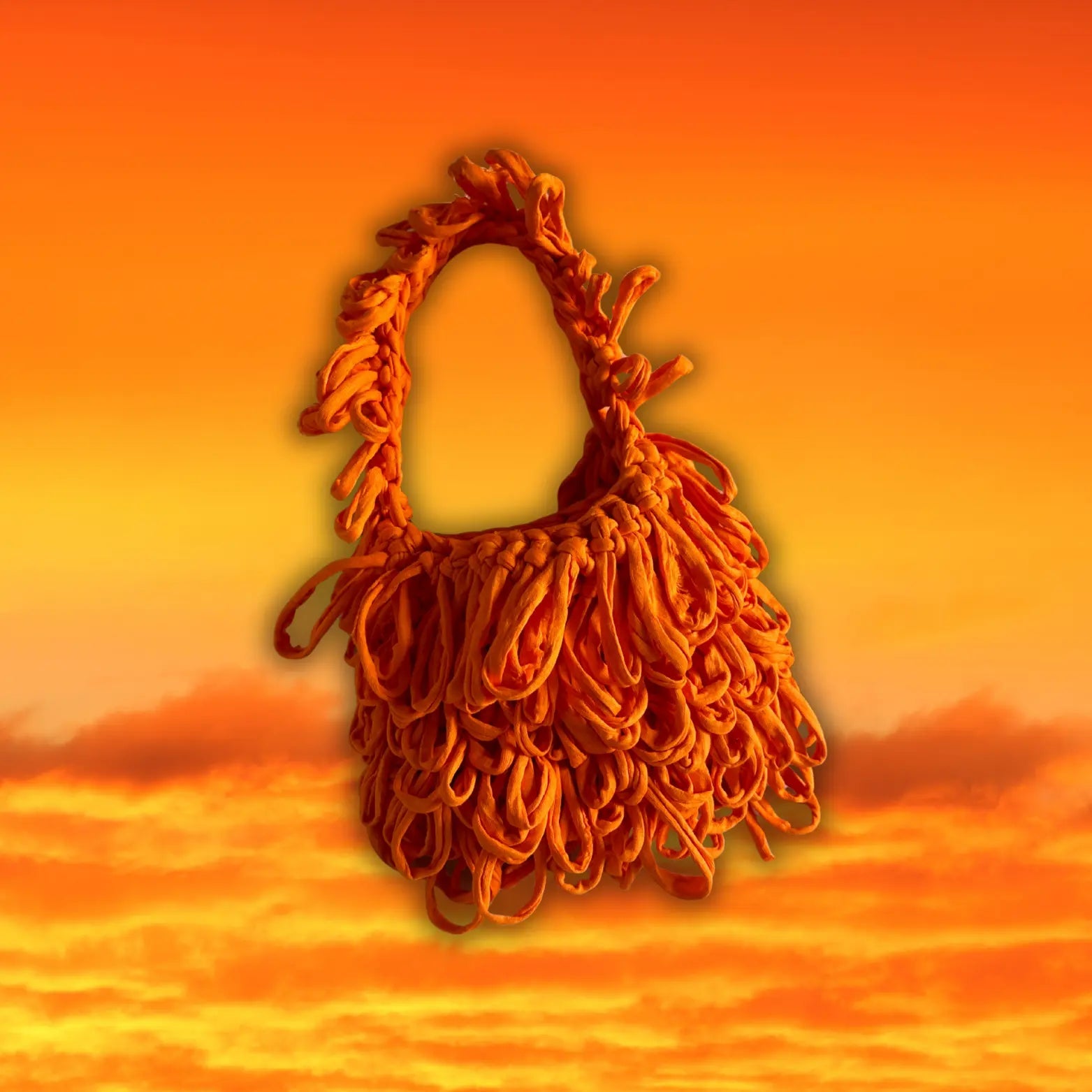 Bouclé bag - Papallona