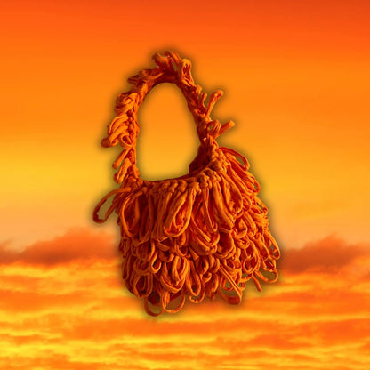 Bouclé bag - Papallona